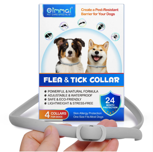 4 Pcs Flea Treatment for Dogs, 24 Months Protection, Adjustable and Waterproof - Pet Care Expert