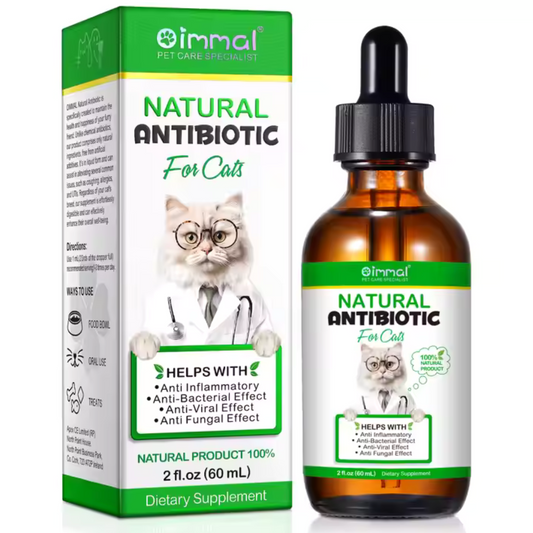 Cat Antibiotics, 100% Natural Cat Antibiotics Drops Support