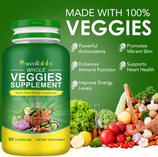 Fruit Vegetable Capsule Multivitamin Dietary VEGETARIAN Immunity Digestion Fibre