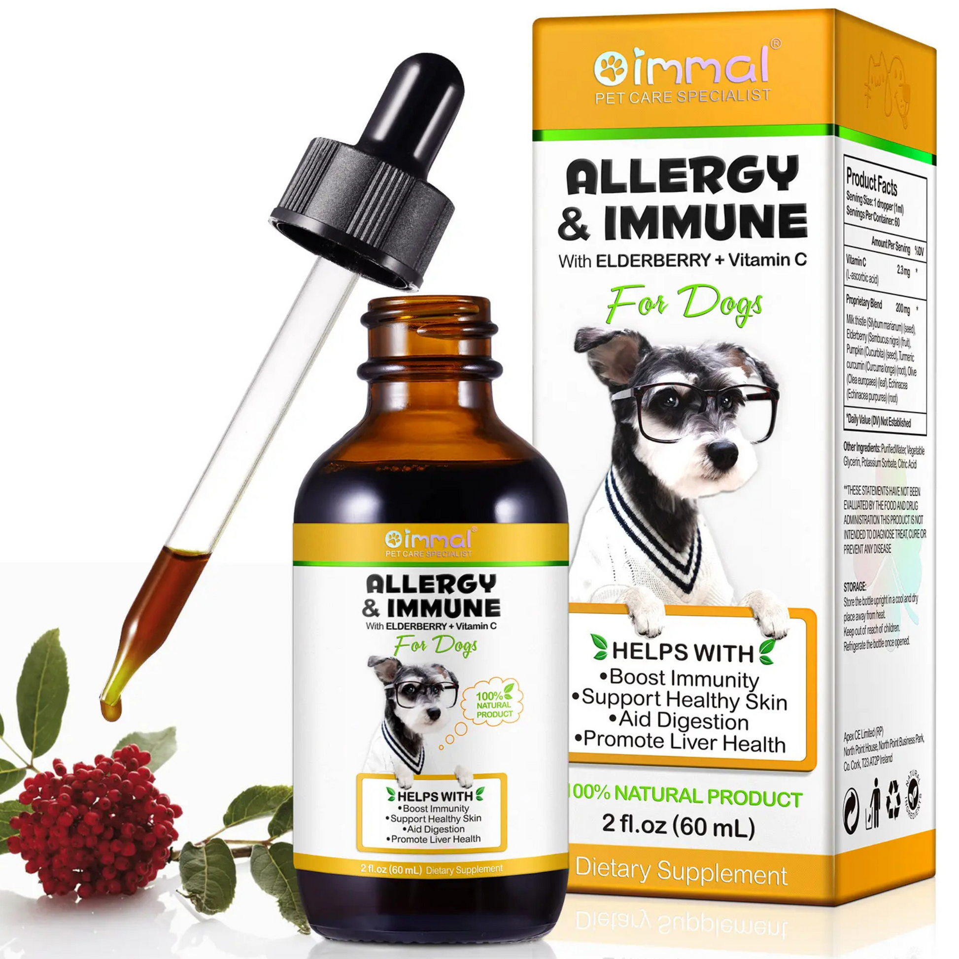 Dogs - Natural Pet Supplement Boost Immunity Healthy Skin Aid Digestion for Dogs - Pet Care Expert
