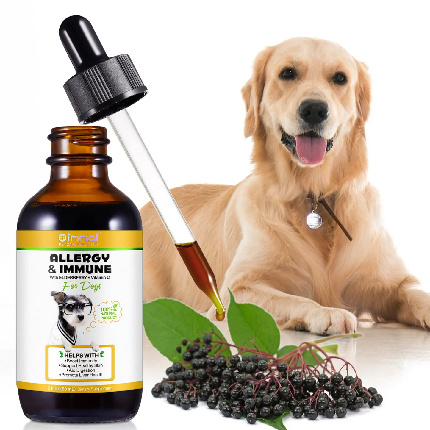 Dogs - Natural Pet Supplement Boost Immunity Healthy Skin Aid Digestion for Dogs - Pet Care Expert