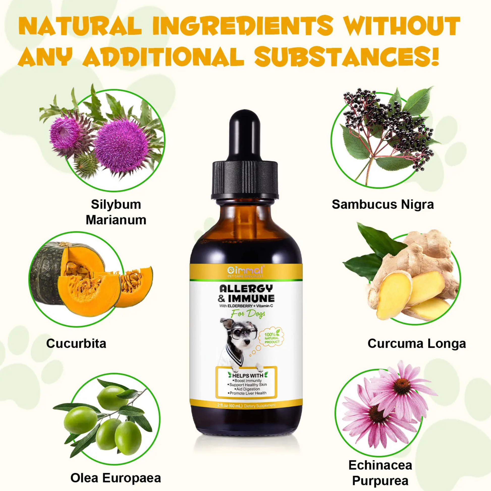 Dogs - Natural Pet Supplement Boost Immunity Healthy Skin Aid Digestion for Dogs - Pet Care Expert