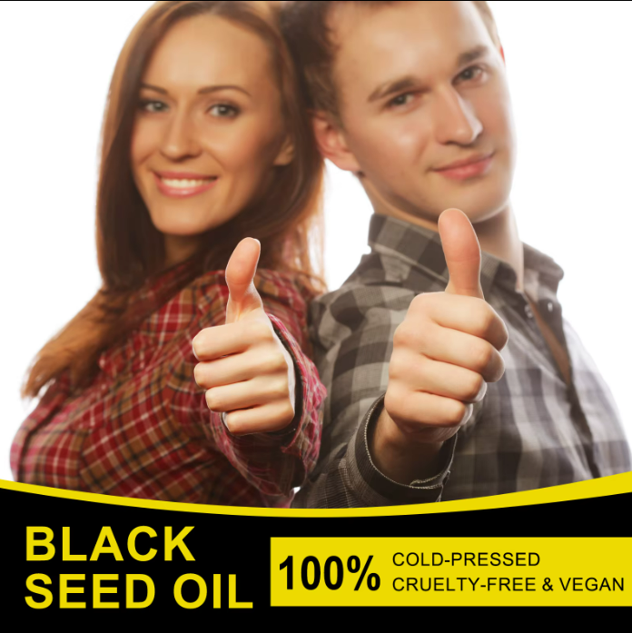 Black Seed Oil 100% Pure Organic Cold Pressed for Hair Growth, Skin Care, Joints