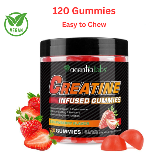 Creatine Gummies High Strength Monohydrate 5000mg 120 Gummies Muscle Growth