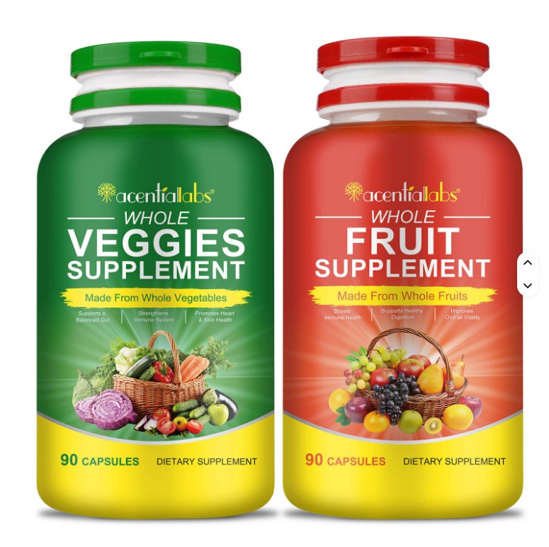 Fruit Vegetable Capsule Multivitamin Dietary VEGETARIAN Immunity Digestion Fibre