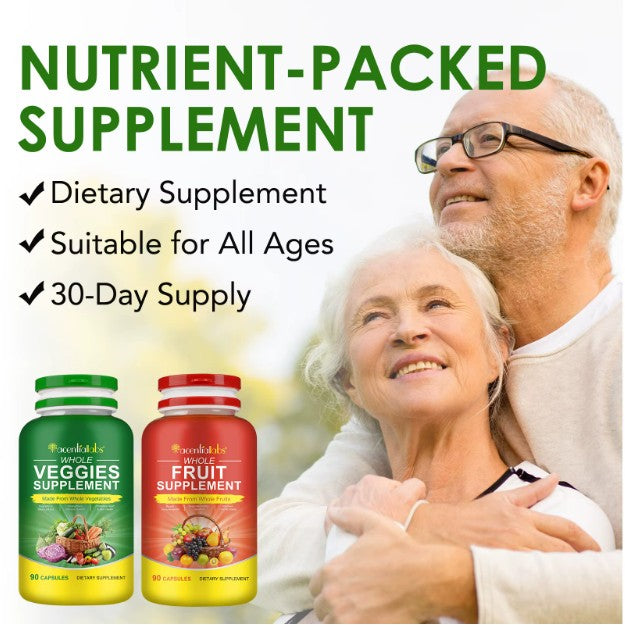Fruit Vegetable Capsule Multivitamin Dietary VEGETARIAN Immunity Digestion Fibre