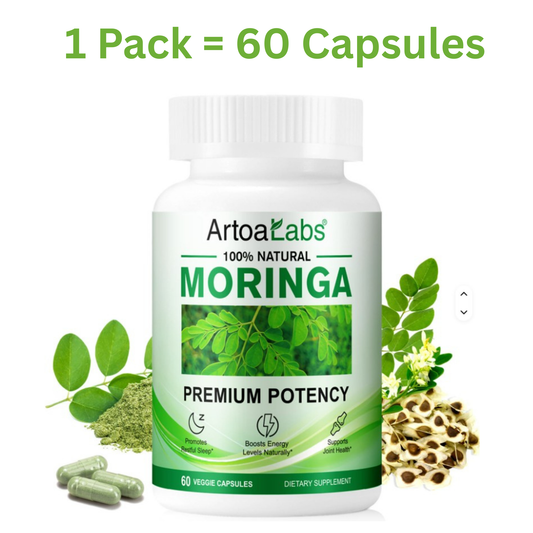 Natural Moringa Capsules STRONG EFFECTIVE Boost Immune Supports Digestion Veggie