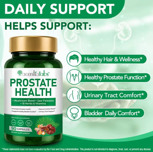 Saw Palmetto 90 Capsules Prostate, Support Male Urinary Tract & Prostate (vegan)
