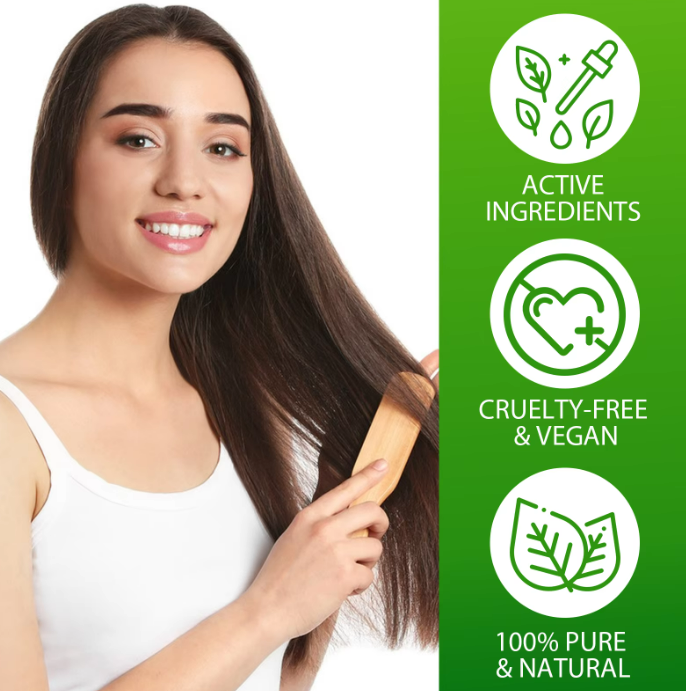 3-in-1 Hair Oil, Rosemary, Black Castor & Batana, Skin Nourishing Oil, 100% Pure