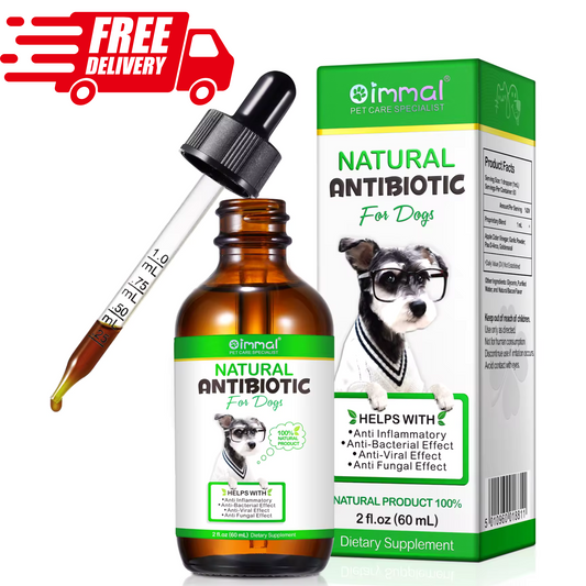 Dog Antibiotics, 100% Natural Dog Antibiotics Drops Support - Pet Care Expert
